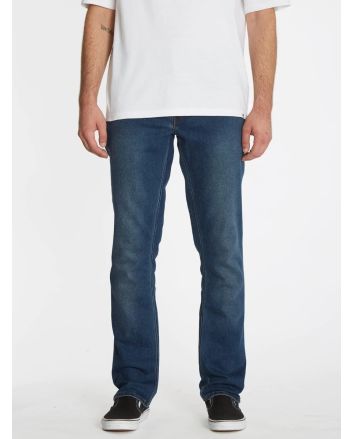 Hombre con Pantalón Vaquero Volcom Vorta Denim Retro Azul 