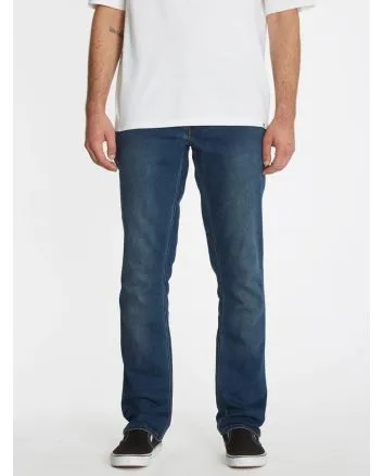 Hombre con Pantalón Vaquero Volcom Vorta Denim Retro Azul 