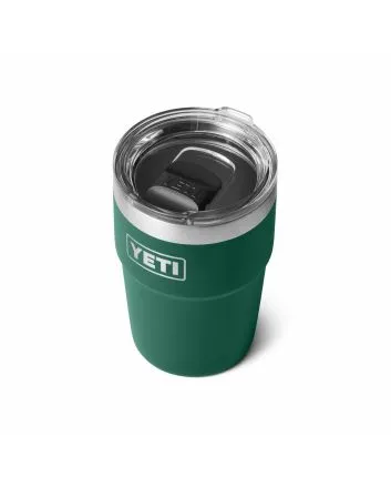 Vaso termo Yeti Rambler Stackable Cup 16oz color verde Black Forest Green con Tapa MagSlider