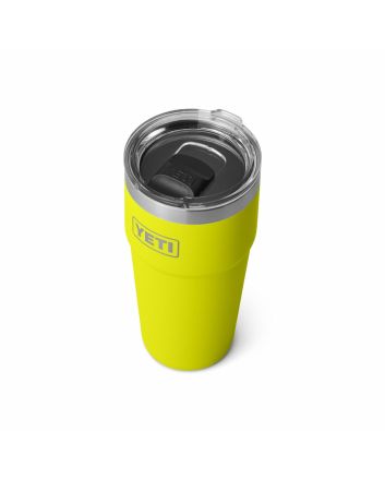 Vaso termo Yeti Rambler 20oz Stackable Cup color amarillo Firefly Yellow tapa MagSlider™