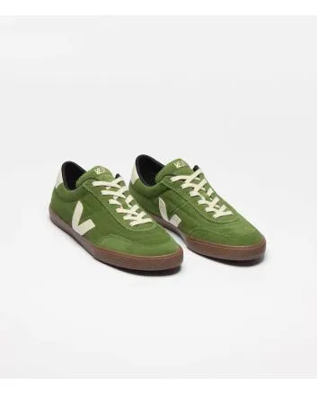 Zapatillas de ante Veja Panenka Suede Verde Militar, Beige y Marrón Unisex