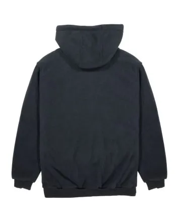 Chaqueta sherpa con capucha Vissla Eco-Zy Polar Zip Hoodie Negra para hombre 