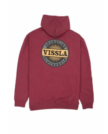 Sudadera con capucha Vissla Scoundrels Granate para hombre
