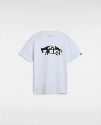 Camiseta de manga corta Vans Style 76 blanca para niños de 8 a 14 años