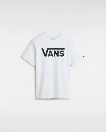Camiseta de manga corta Vans Classic Blanca con el logo en negro para niño/a 8-14 años