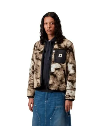 Mujer con forro polar Carhartt WIP W' Janet Liner Wild Dog Jacquard-Negro