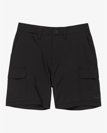 Pantalón corto Billabong Surftrek Transport Cargo 16in en color negro para chico 8-16 años