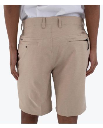 Bermudas sumergibles Hurley Phantom Heather 20in Walkshort color caqui para hombre