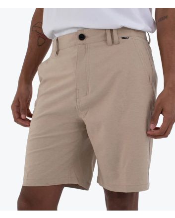 Bermudas sumergibles Hurley Phantom Heather 20in Walkshort color caqui para hombre