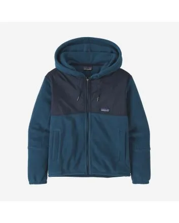 Chaqueta polar con capucha Patagonia W's Microdini Fleece Hoody azul para mujer 