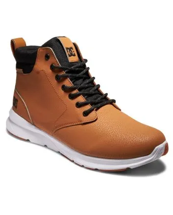 Zapatillas Altas de Cuero DC Shoes Mason 2 Wheat Black para Hombre