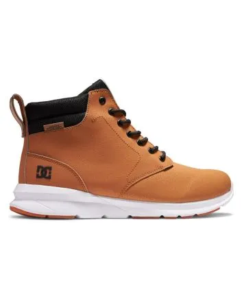 Zapatillas Altas de Cuero DC Shoes Mason 2 Wheat Black para Hombre