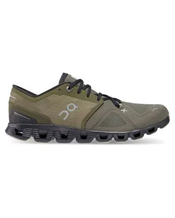 Zapatillas On Running Cloud X 3 verdes Olive Reseda para hombre