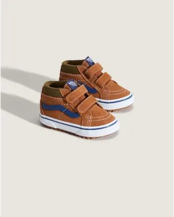 Zapatillas impermeables con velcro Vans TD SK8-Mid Reissue V Marrones para bebé 1-4 años 