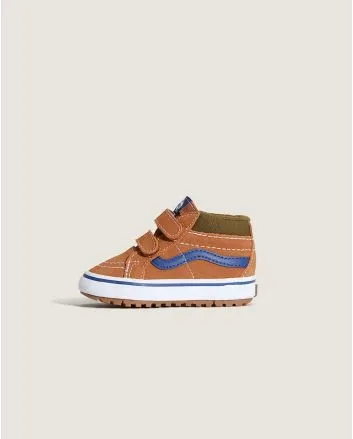 Zapatillas impermeables con velcro Vans TD SK8-Mid Reissue V Marrones para bebé 1-4 años 