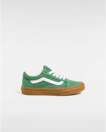 Zapatillas Vans Old Skool Verdes con suela colog goma para niño/a 4-8 años