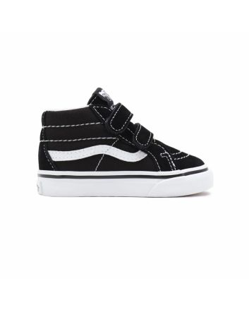 Zapatillas para bebé Vans Sk8-Mid Reissue V negras con velcro