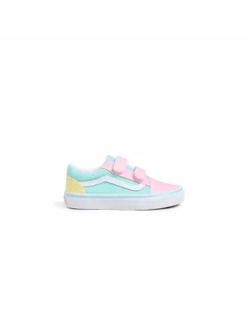 Zapatillas con cierre adherente Vans Old Skool V Pastel Glitter Multicolor para niña 4-8 años