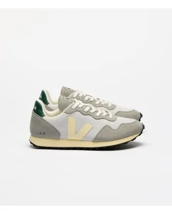 Zapatillas Veganas Veja SDU REC Alveomesh color Gris Claro y Amarillo Mantequilla Unisex