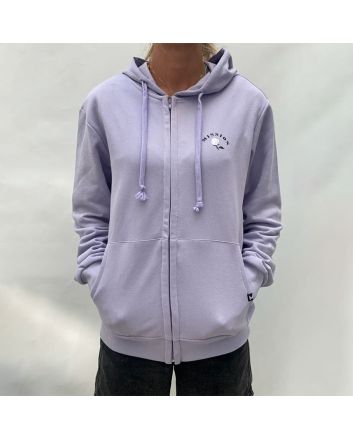 Sudadera con capucha y cremallera Mission Logo Rose Lavanda Unisex