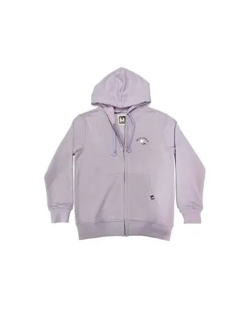 Sudadera con capucha y cremallera Mission Youth Logo Rose Lavanda para niños de 8 a 16 años