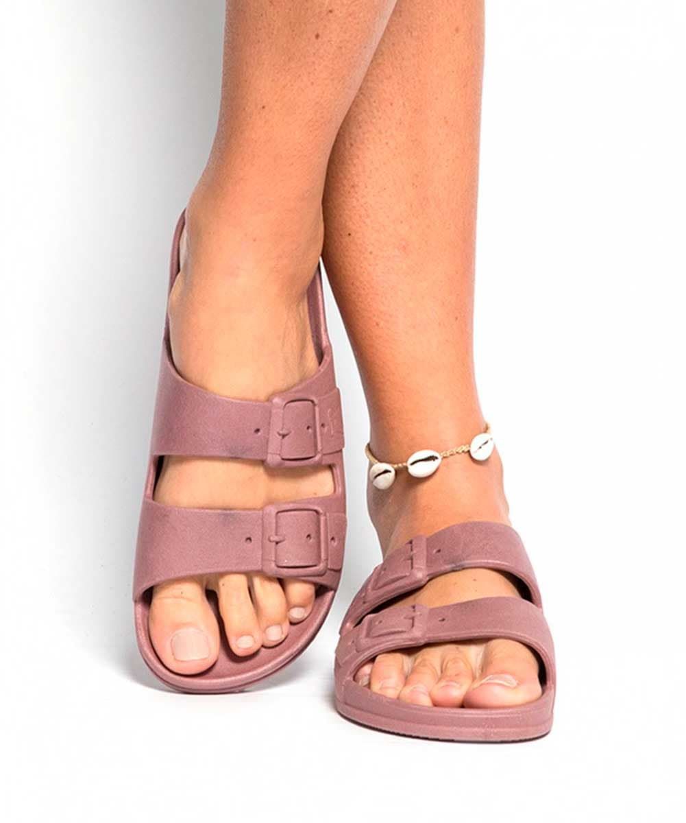 CACATOÈS Sandals «Rio de Janeiro» in Vintage green Women